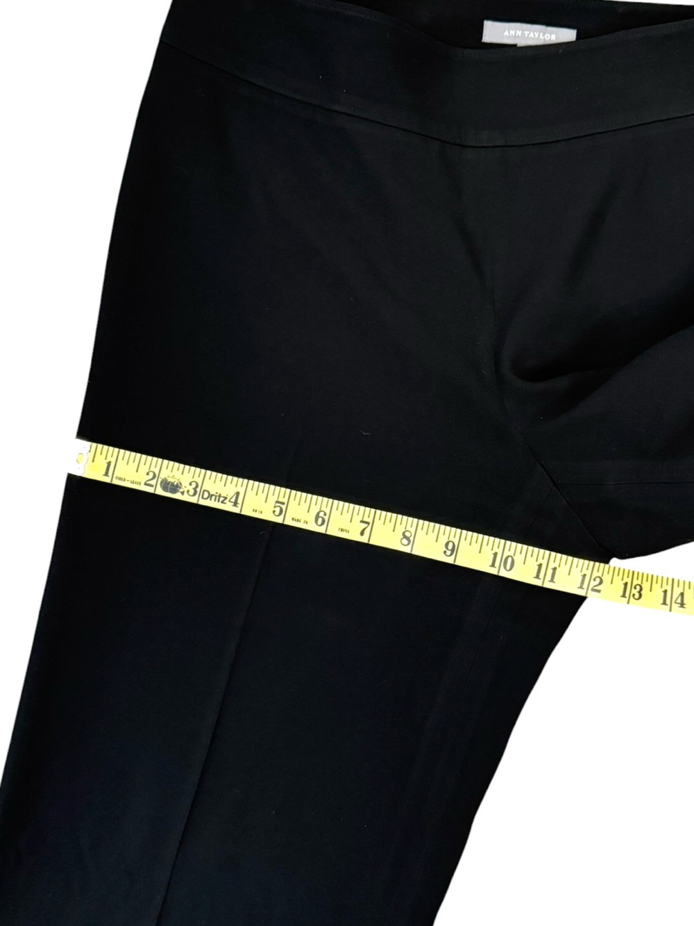Ann Taylor Wide Leg High Rise Lined Dress Pants Black Professional Triacetate 8 - Picture 11 of 14